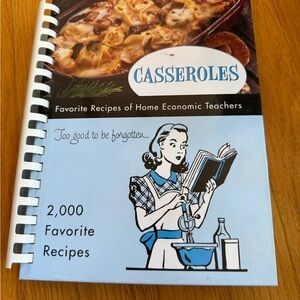 Casseroles Recipe Book with Spiral Binding
